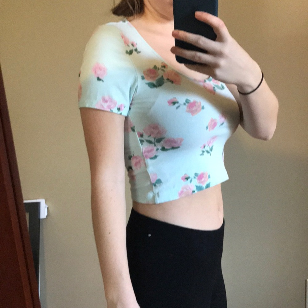 Floral crop top